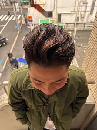 ショート カラー メンズ パーマ/藤沢 湘南/HYOのヘアスタイル