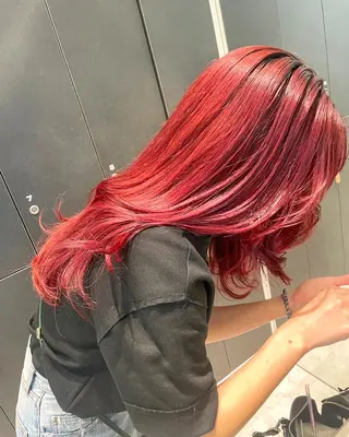 カラー 莉乃/縮毛矯正/髪質 改善/艶カラーのヘアスタイル