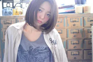 ショート ミディアム カラー パーマ メンズハイトーン メンズバレイヤージュのヘアスタイル