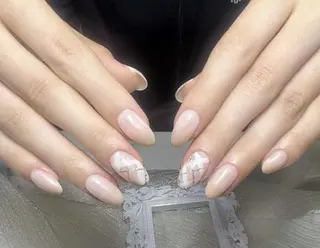 ネイル By moonネイル 🌷ワンホン/韓国風のネイルデザイン