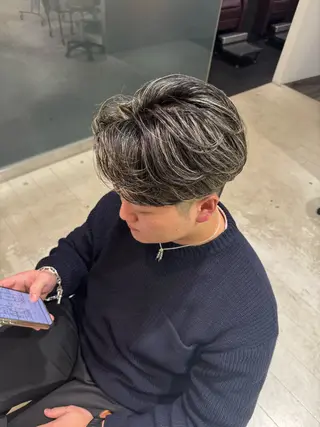 ショート カラー メンズ GO TODAY 心斎橋edel店所属・白髪ぼかし/髪質 改善/KOMORIのヘアスタイル