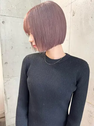 ショート カラー ヘアアレンジ lani ブリーチ /ダブルカラーのヘアスタイル