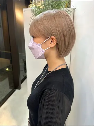 ショート カラー mee.urawa所属・似合わせショート×透 明感/やじまたかしのヘアスタイル