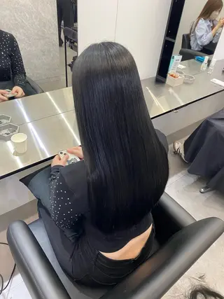 ロング 艶髪/縮毛矯正/ Core mikuaのヘアスタイル