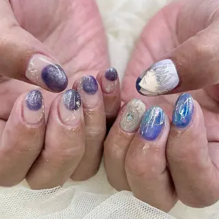 ミディアム ネイル 池袋痛ネイル Nok. 渡辺のネイルデザイン