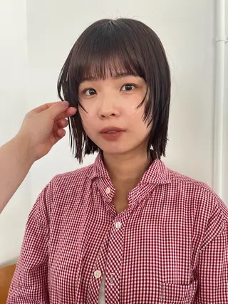 ミディアム カラー Terve.野崎 真里奈のヘアスタイル