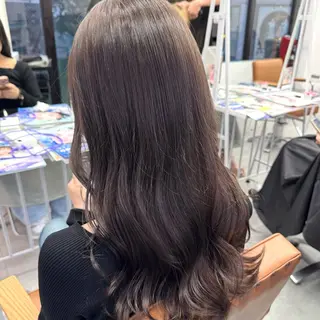 ロング カラー ヘアアレンジ ブリーチなしカラー /ベージュ/安形翔のヘアスタイル