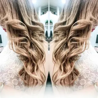 ロング カラー チビ編み込みエクステ シールEXどぅ〜すのヘアスタイル