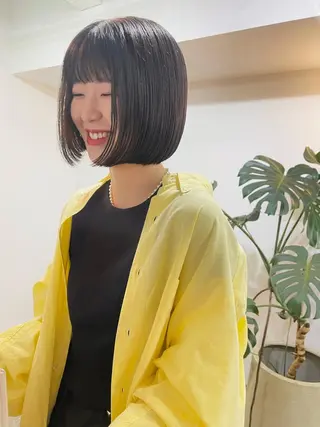 ミディアム カラー さかした ちなのヘアスタイル
