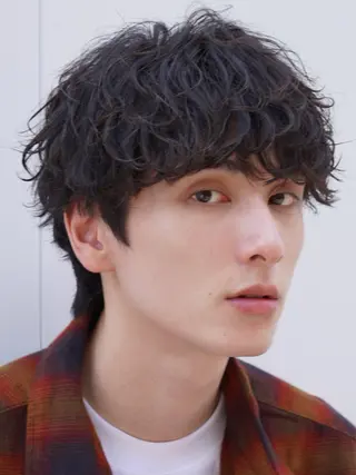 ミディアム パーマ メンズ fifth名駅所属・メンズパーマ 名古屋/水谷颯のヘアスタイル