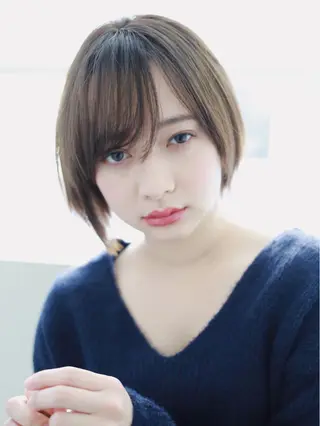 ショート アンブレラカラー💫 フェイスフレーミングのヘアスタイル