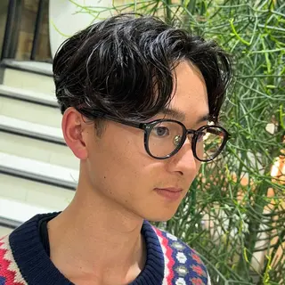 パーマ メンズ レイヤー/スパイキー ショート/坂本翔のヘアスタイル