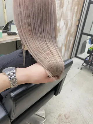 セミロング カラー パーマ ヘアアレンジ メンズ キッズ ネイル マツエク・マツパ 🌸グレージュ/ ベージュ🌸yutaのヘアスタイル