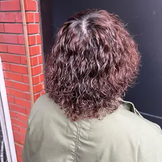 ロング パーマ 豊崎 佑輔のヘアスタイル
