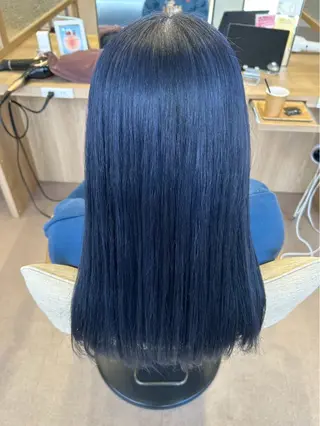 ロング カラー ハイトーン/推しカラ ー⛓💜ゆららのヘアスタイル