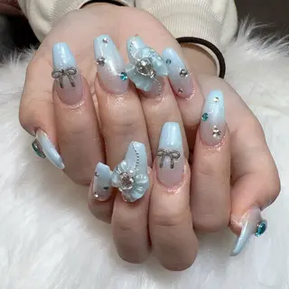 ネイル 🎀nana🫧 ワンホンネイル🎀のネイルデザイン