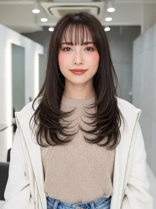 ロング 似合わせボブ✖️ 韓国レイヤー✨小関のヘアスタイル