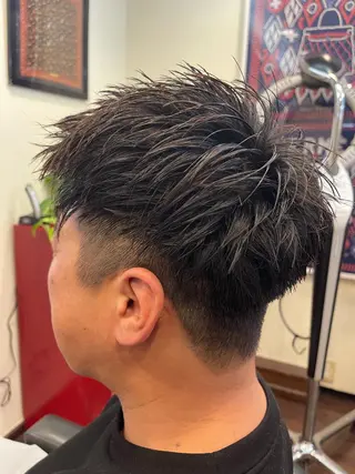 ショート メンズ peakshair所属・堀江/メンズパーマ 𝒀𝑼𝑻𝑶のヘアスタイル