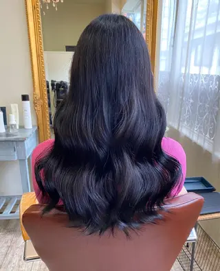 ロング カラー 【艶ヘア】 どうまえのヘアスタイル