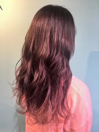 ロング カラー パーマ さかい なつみのヘアスタイル