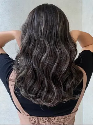 セミロング カラー メンズ特化 刈り上げない/金井のヘアスタイル