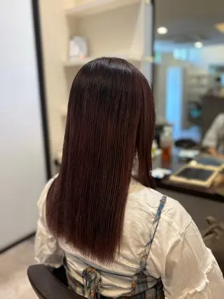 ロング カラー 山下 ちひろのヘアスタイル