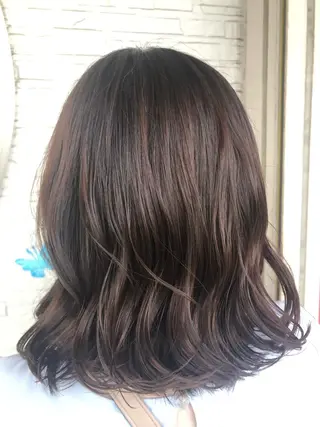 ミディアム カラー ヘアアレンジ 刀根 亮馬のヘアスタイル