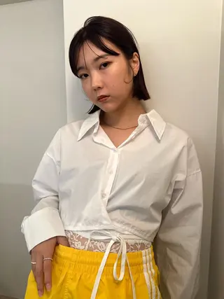 ミディアム カラー yew所属・名古屋カラーモデル/ 暖色カラー/リカのヘアスタイル