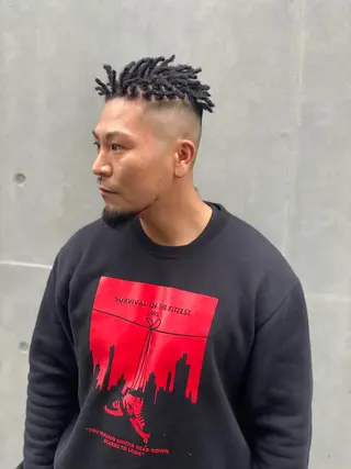 ショート カラー パーマ ヘアアレンジ メンズ キッズ ネイル マツエク・マツパ 中元 淳のヘアスタイル