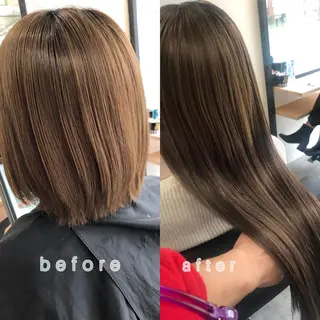 ロング 下妻 カラーエクステ難波のヘアスタイル