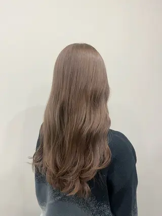 ロング カラー uni/haruhi ☀️透明感カラーのヘアスタイル