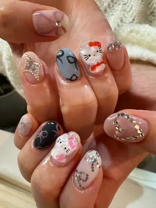 ネイル AOI✩⡱ y2kネイルのネイルデザイン