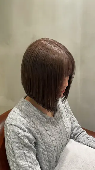 ミディアム カラー あさひ/艶髪 ／暖色カラーのヘアスタイル