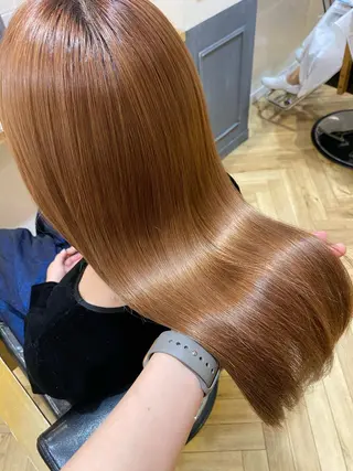 ロング カラー 艶カラー/韓国顔周り 🎀mamiのヘアスタイル