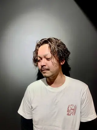 ミディアム パーマ メンズ 2nd HOUSE所属・2ndHOUSE 松本晃佳のヘアスタイル