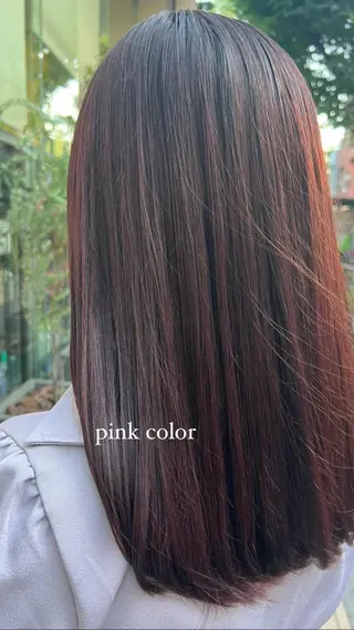 セミロング 暖色ｶﾗｰ/ﾚｲﾔｰ ｶｯﾄ/Yunaのヘアスタイル