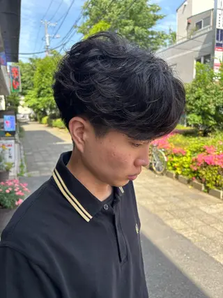 パーマ メンズ 髪質改善美容室bokuno町田店所属・メンズ＆髪質改善縮毛 矯正【平山🔥拓哉】のヘアスタイル
