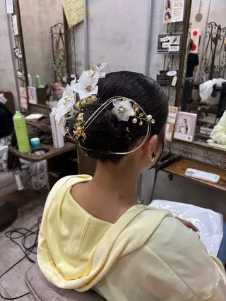 セミロング ヘアアレンジ メンズ/ヘアセット/ 顔周りレイヤー/💶のヘアスタイル