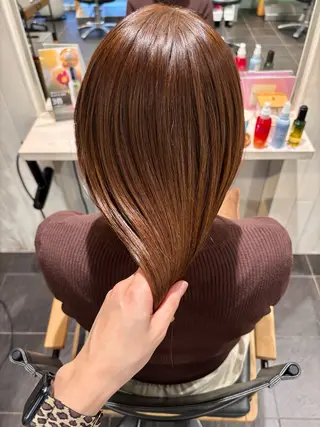 ミディアム カラー ハヤシ ルカのヘアスタイル