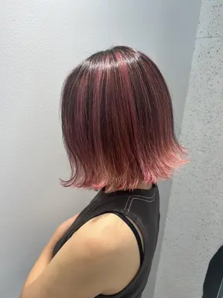 ショート カラー バレイヤージュ茅ヶ崎 オオタ カズキのヘアスタイル