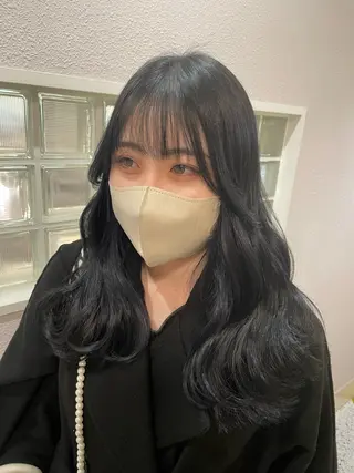 ロング カラー 京都美容師 塩のヘアスタイル