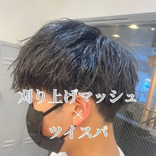 ショート 髪質改善× ハイライト溝江のヘアスタイル