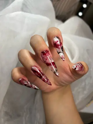 ネイル ATULA Nail 💅チップ長さだしのネイルデザイン