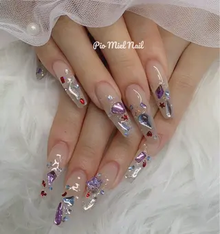 ネイル momo 長さだしのネイルデザイン