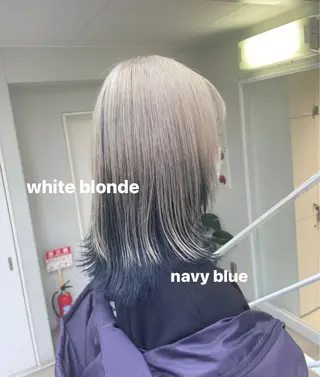 カラー miko🪽地毛風/ ハイトーン/レイヤーのヘアスタイル