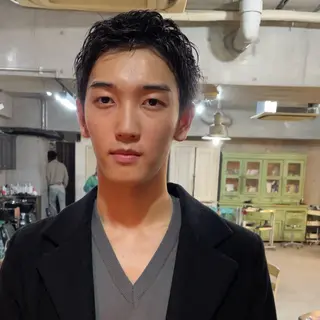 ショート パーマ メンズ 南堀江🌿パーマ Tetsu【テツ】のヘアスタイル