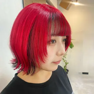 ショート カラー レイヤーカット/ 透明感カラー/みずほのヘアスタイル