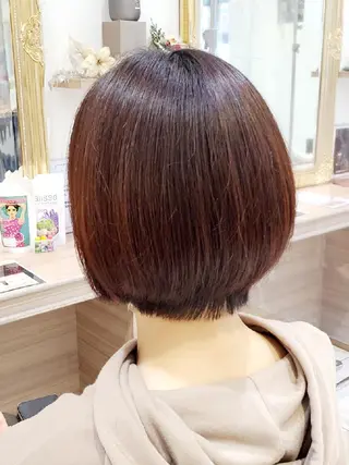 ミディアム 鶴見で縮毛矯正なら 田中 瞬のヘアスタイル