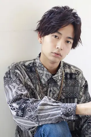 メンズ BABY 艶髪暗髪ヘア💖達人のヘアスタイル