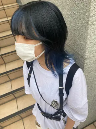 ミディアム カラー 💗💗韓国レイヤー yu-ki💗💗のヘアスタイル